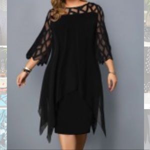 Black Decorative Sparkle Dress